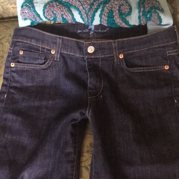 New Dojo Fit Crop 7 For All Mankind Jeans 30! - Picture 3 of 8